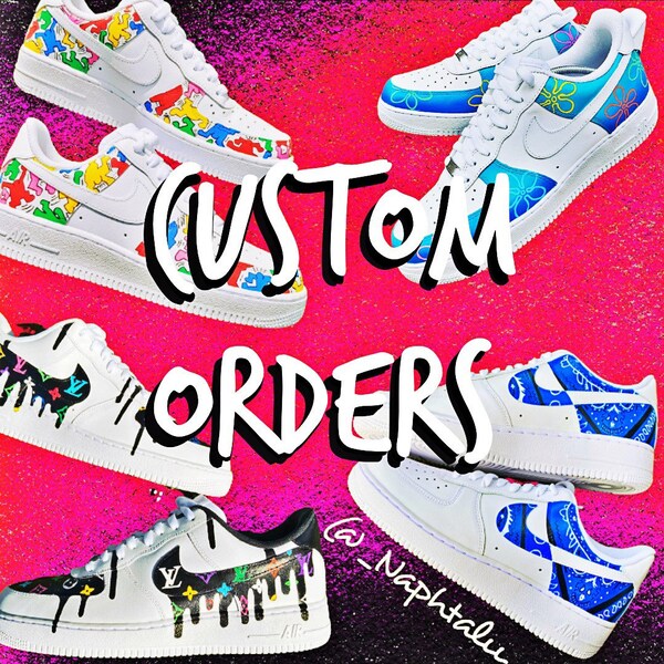 Custom Orders/ Customized Sneakers, Jeans, and Jackets personalized