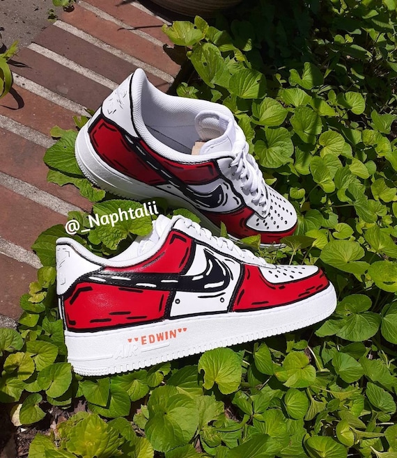 air force 1 off white cartoon