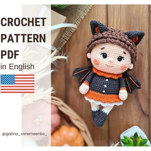 Bat, crochet bat, amigurumi bat, amigurumi pattern, crochet pattern, bat pattern, pdf, Halloween crochet bat pattern, Halloween pattern