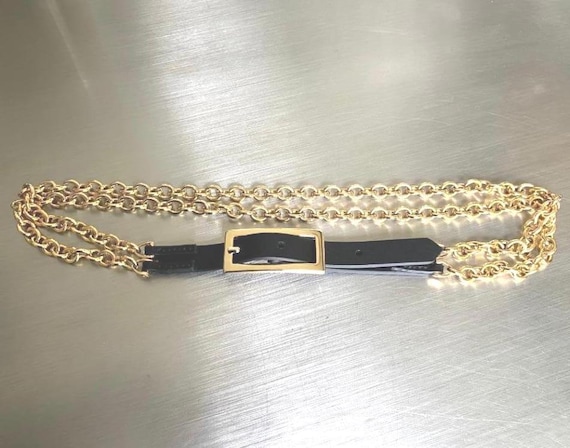 Belt, Leather & Double Chains
