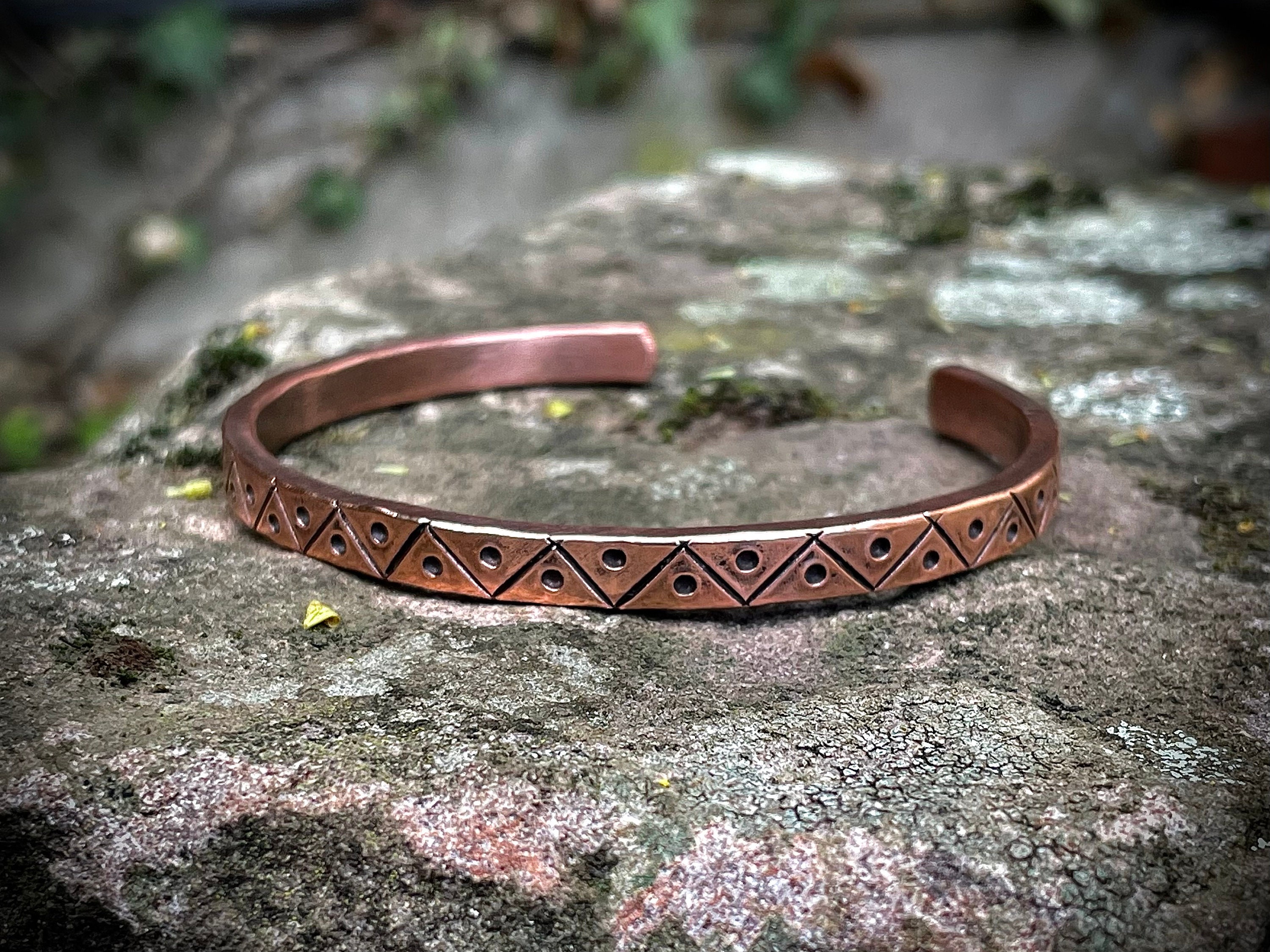 Buy Vintage, Copper Bracelet, Floral Copper Cuff Bracelet Online in India -  Etsy