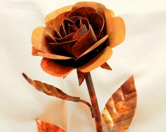 Rose from copper