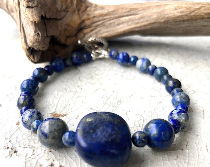 Lapis Lazuli Bracelet -7.75 inch