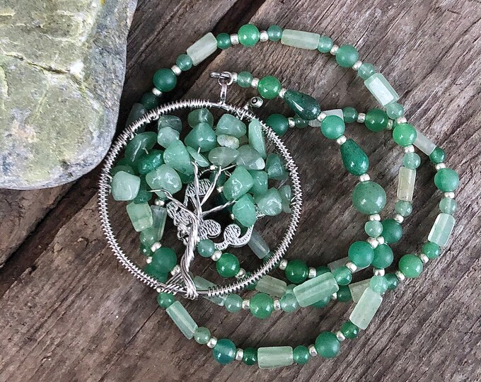Tree of Life Aventurine Necklace