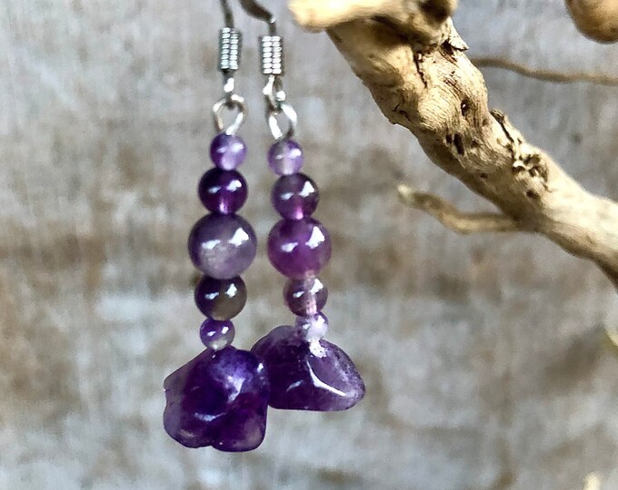 Purple Amethyst Earrings
