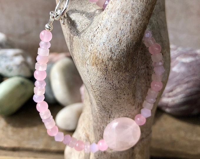 Pink Rose Quartz Bracelet