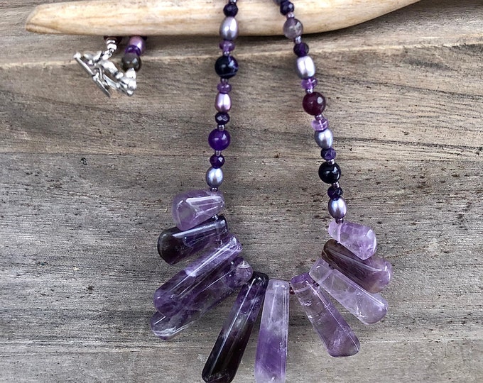 Amethyst & Pearl Necklace