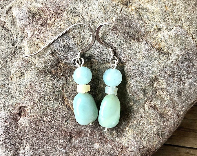 Blue Amazonite Earrings