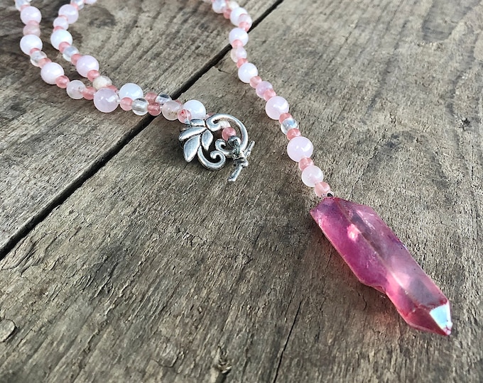 Rose Quartz Necklace WinchesterandStone