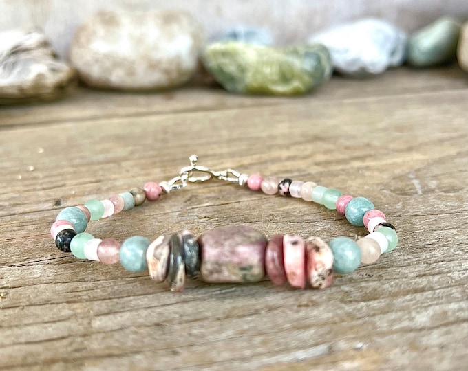 Elegant Multi-Gemstone Boho Bracelet