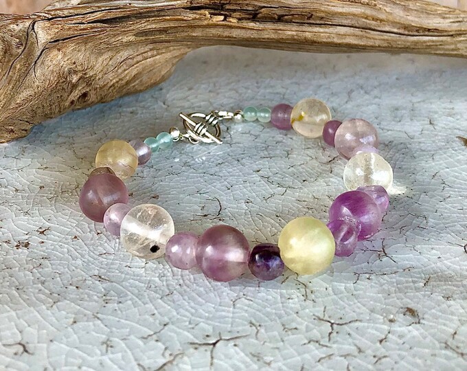 Soft Shades Fluorite Bracelet - 8 inch*