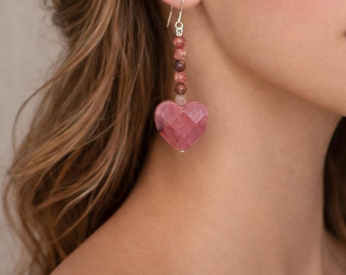 Rhodonite & Rose Quartz Earrings