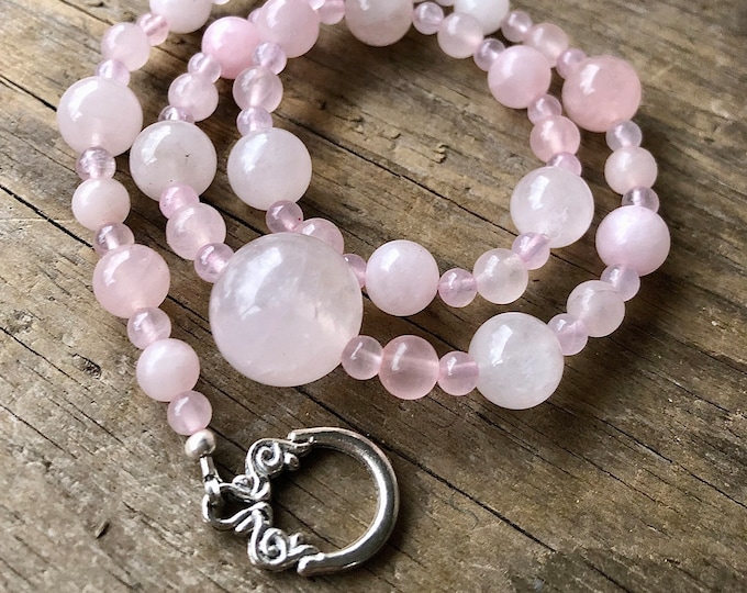 Pink Rose Quartz Necklace