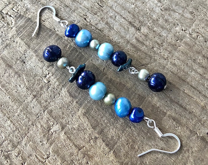 Freshwater Pearl Earrings - 3 inch