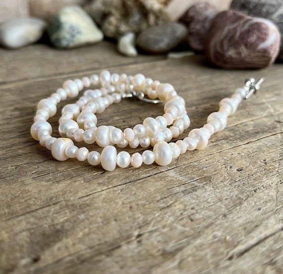 Aleasha Collana Boho Con Perle D'Acqua Dolce E Pietre Naturali - Girocollo Estivo Fatto A Mano, Regalo Per Donna - 2