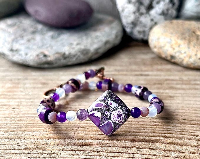 Bohemian Multi-Gemstone Statement Bracelet