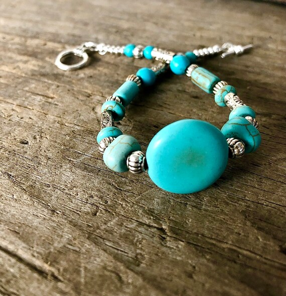 Bracciale Pietre Naturali, Elegante 8Mm Peruviano Blu Angelite Braccialetto Con Perline Chakra Energy Gemstone Bracciali Amicizia Yoga Braccialetti Elastici Charm Gioielli Per Uomo Donna,17Cm(6.7Inc