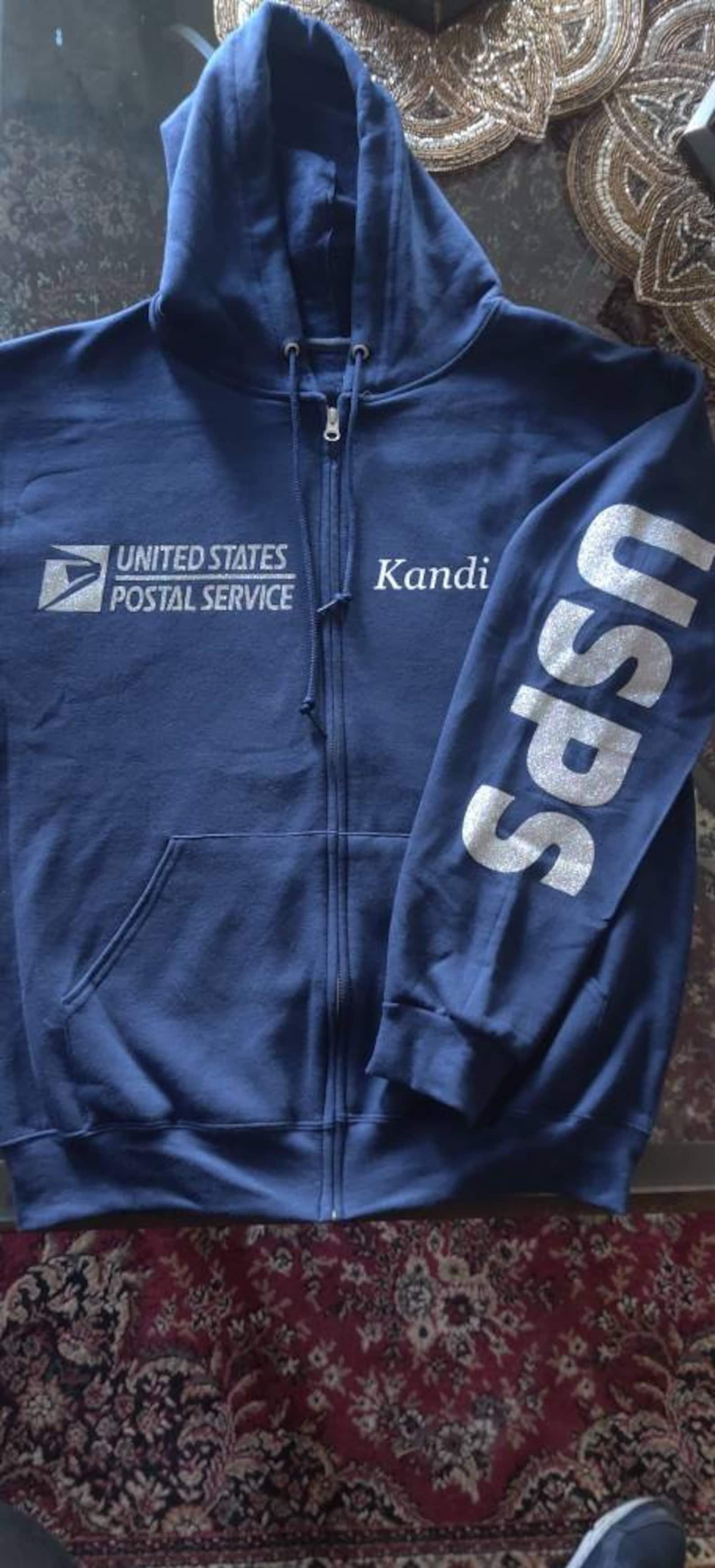 USPS Custom Zip-up Hoodie Custom Sweatshirt Custom Name | Etsy