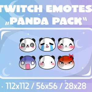 Twitch Emotes - Panda Pack