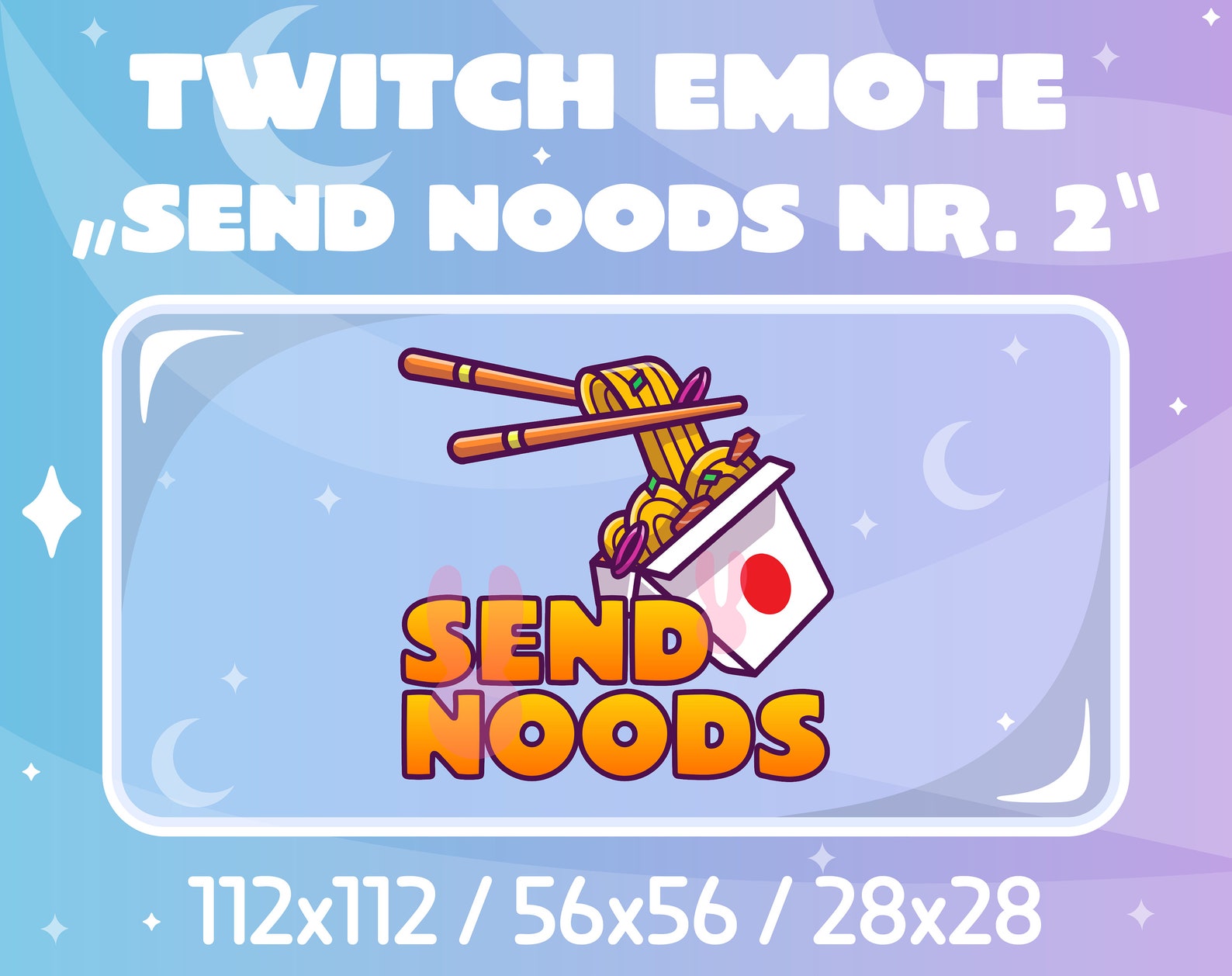 Twitch Emote Send Noods Nr. 2 Etsy Norway