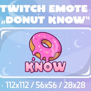 Twitch Emote - Donut Know