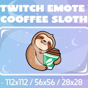 Twitch エモート - コーヒーナマケモノ