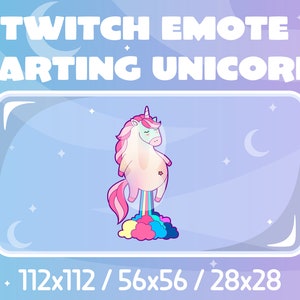 Twitch Emote - Farting Unicorn