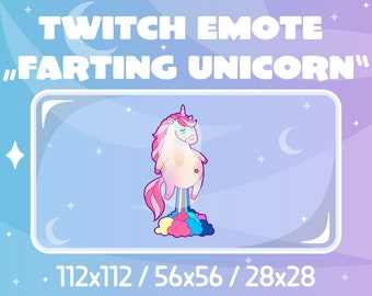 Twitch Emote - Farting Unicorn