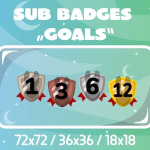 Twitch Sub Badges - Goals