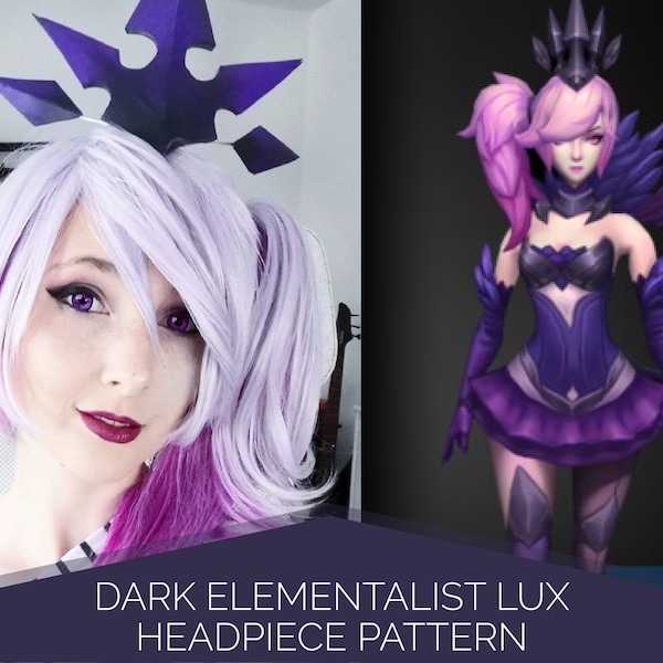 Dark Elementalist Lux Headpiece Pattern