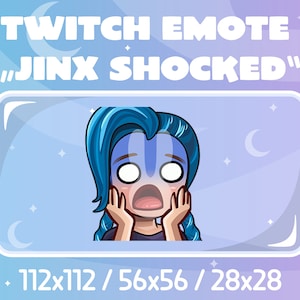 Twitch Emote - Jinx Shocked