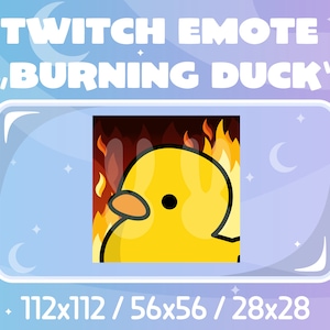 Twitch Emote - Burning Duck
