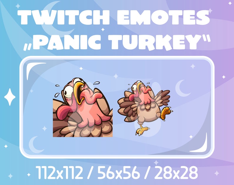 Panic Turkey Twitch Emote