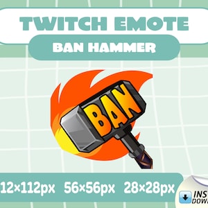 Twitch Emote - Ban Hammer