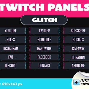 Twitch Panels - Glitch