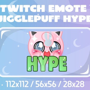Twitch / Discord Emote - Jigglepuff Hype