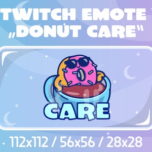 Twitch Emote - Donut Care