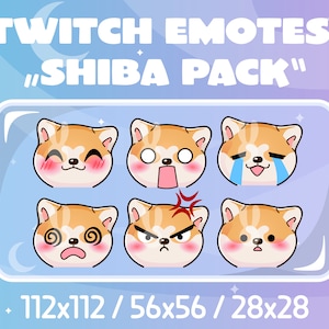 Twitch Emotes - Shiba Pack