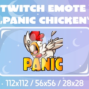 Twitch Emote - Panic Chicken