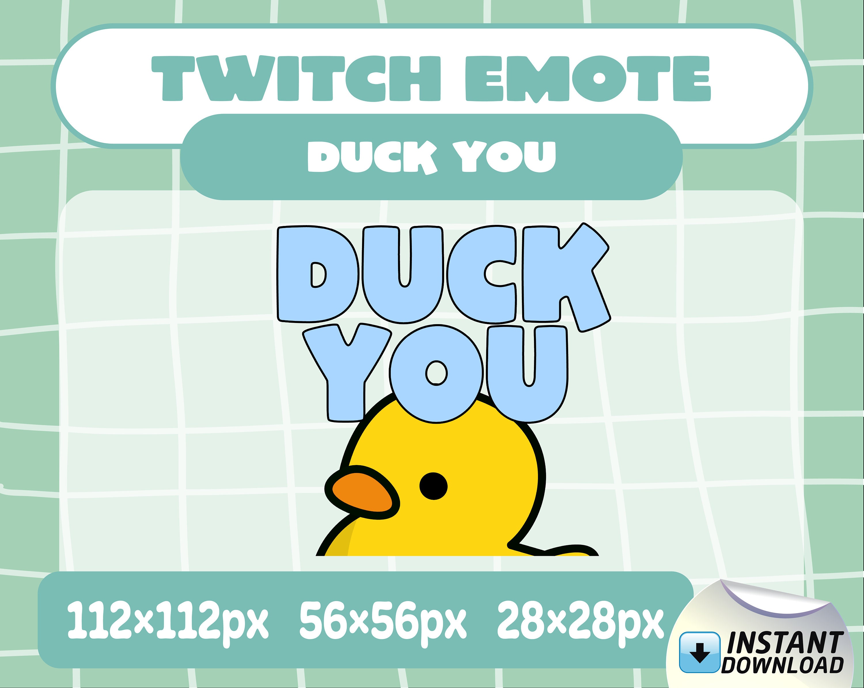 Twitch Emote - Duck You
