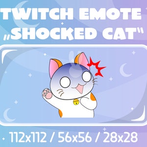 Twitch Emote - Shocked Cat