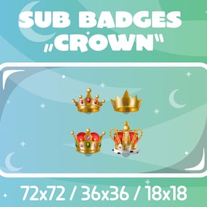 Twitch Sub Badges - Crown