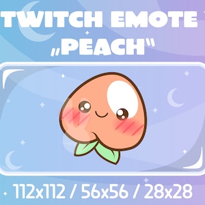 Twitch Emote - Peach