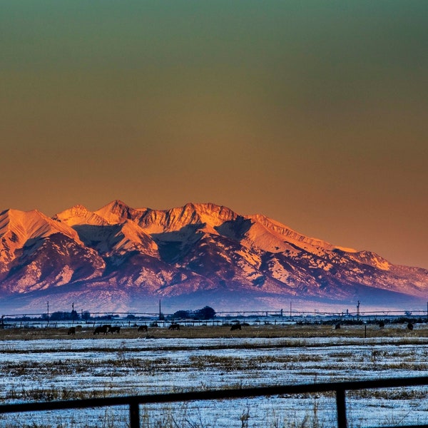 Mt Blanca Sun Set