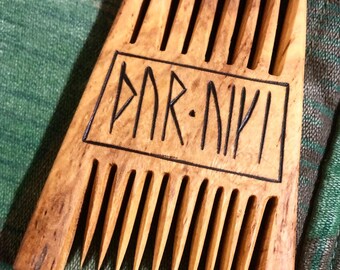 Wooden Beard Comb - Etsy