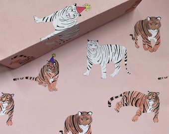 Tiger / Party/ Wrapping Paper/ Gift Wrap / Cats / Wildlife / Nature / Animals / Birthday