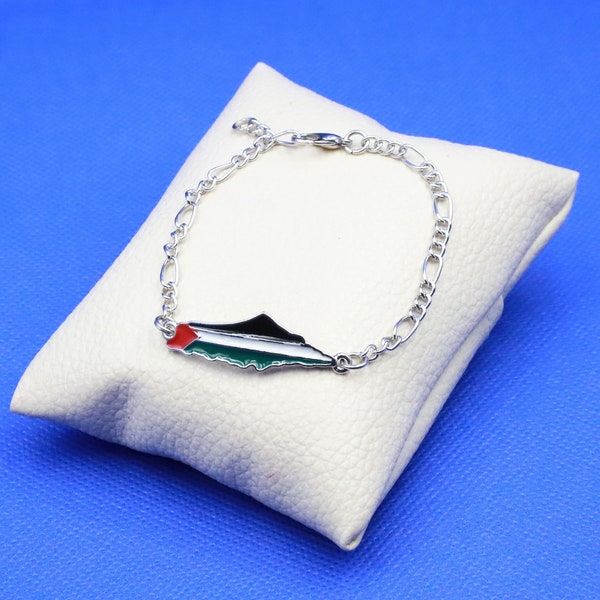 Bracelet Palestine , Palestine Map Bracelet , Palestinien , Bracelet carte , Femme palestinienne , Hommes palestiniens , Palestine Map Flag Bracelet