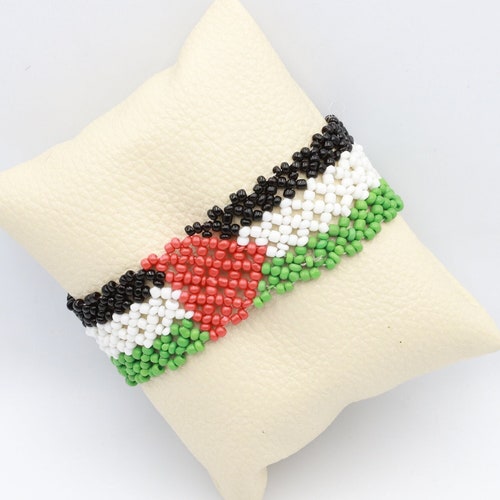 Palestine Bracelet Palestine Flag Design Palestinian Etsy