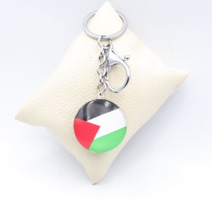 Drapeau de la Palestine - Palestine libre - Porte-clés - Design de la Palestine - Carte de la Palestine - Pendentif de la Palestine - Palestine - Porte-clés - Palestinien