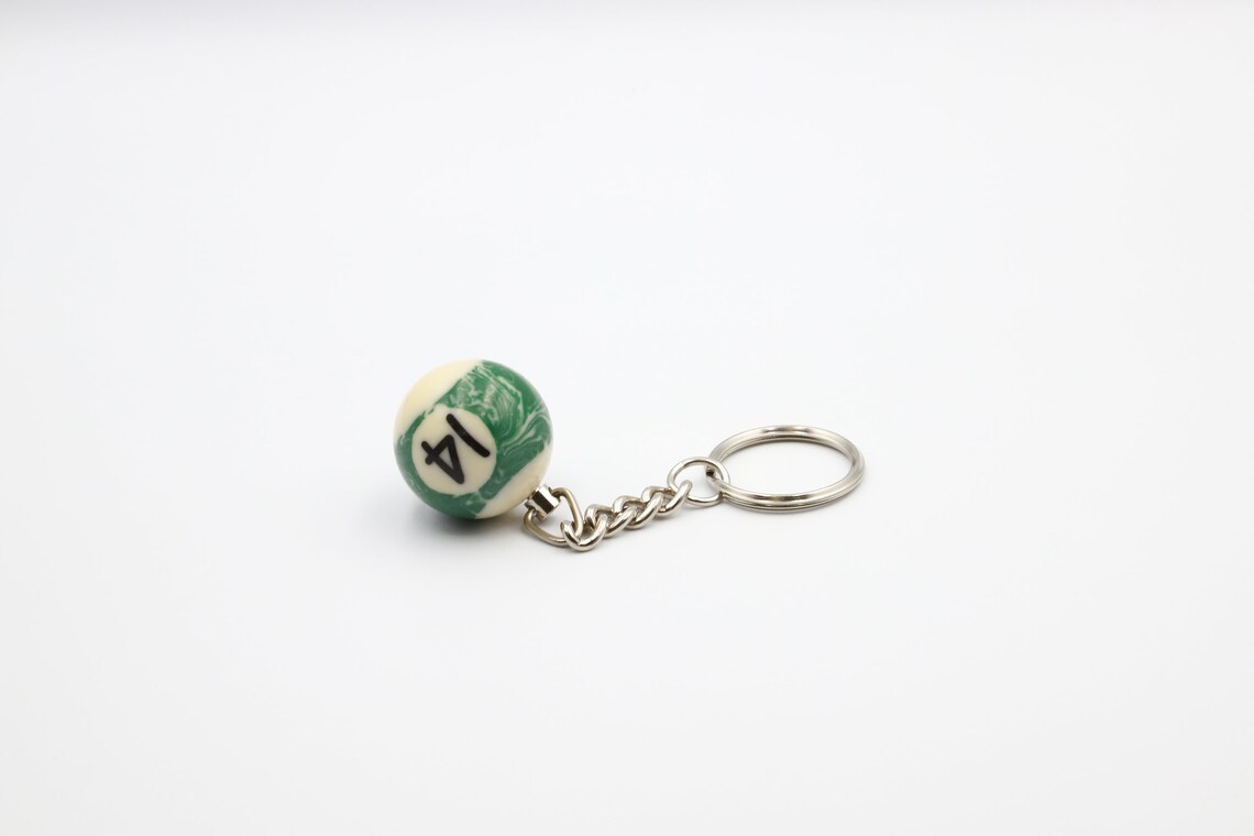 Billiards Keychain Mini Billiards ball Model Miniature Etsy